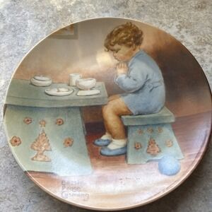 bessie pease gutmann Plates 1982‎ Numbered Thank You god, Waiting For Daddy